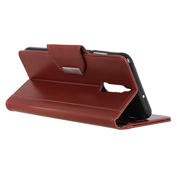 Funda Protectora Para Teléfono Móvil Con Soporte De Cuero Para Nokia 5.1 - Marrón-6