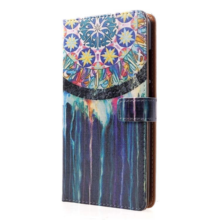 Pattern Printing Wallet Leather Phone Shell with Stand for Nokia 2.1 - Dream Catcher-3