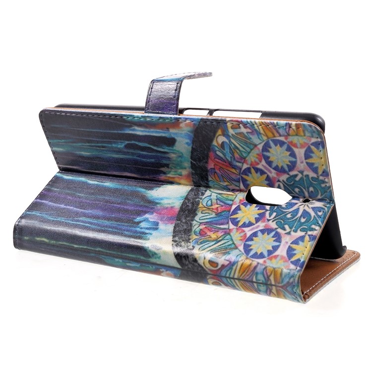 Pattern Printing Wallet Leather Phone Shell with Stand for Nokia 2.1 - Dream Catcher-4