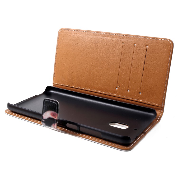 Pattern Printing PU Leather Magnetic Wallet Mobile Shell for Nokia 2.1 - Wolf Howling at the Moon-5