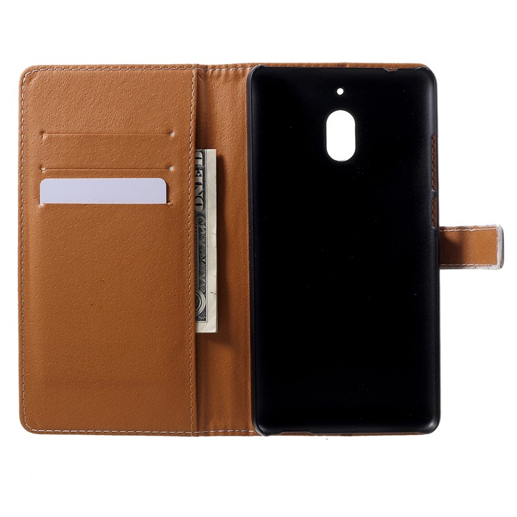 Pattern Printing Wallet Leather Case Cover for Nokia 2.1 - Eiffel Tower and Mustache-6