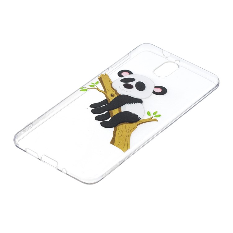 Pattern Printing Soft TPU Mobile Phone Shell for Nokia 3.1 - Panda on Branch-3