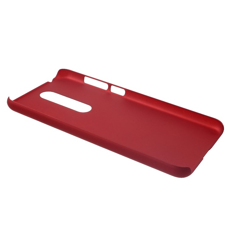 Rubberized PC Hard Case Cover for Nokia 5.1 Plus / X5 - Red-3