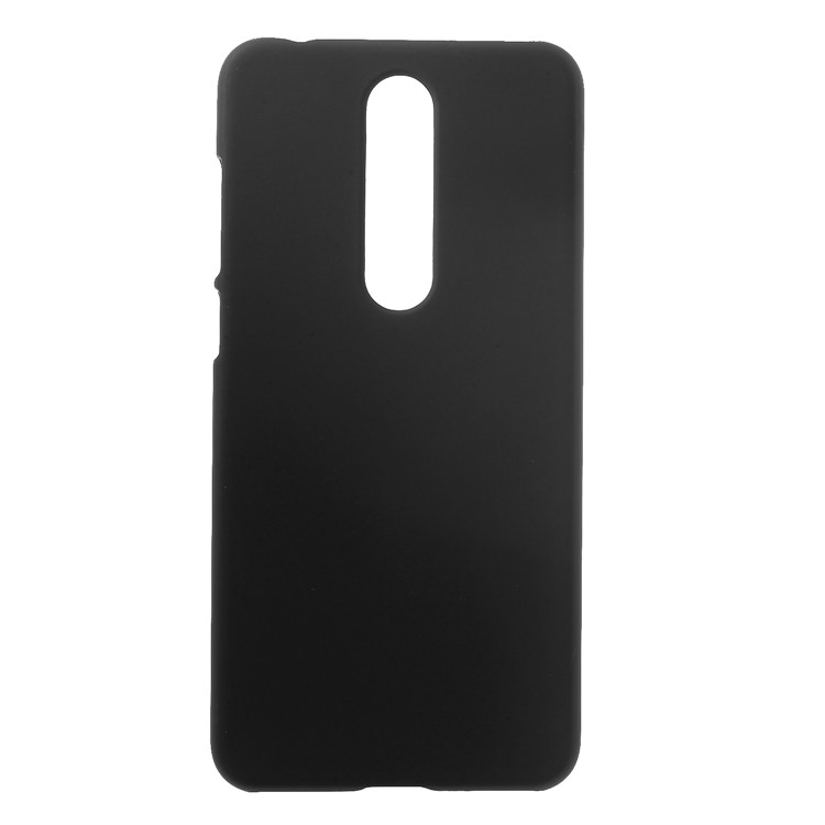 Rubberized PC Case for Nokia 5.1 Plus / X5 - Black-1
