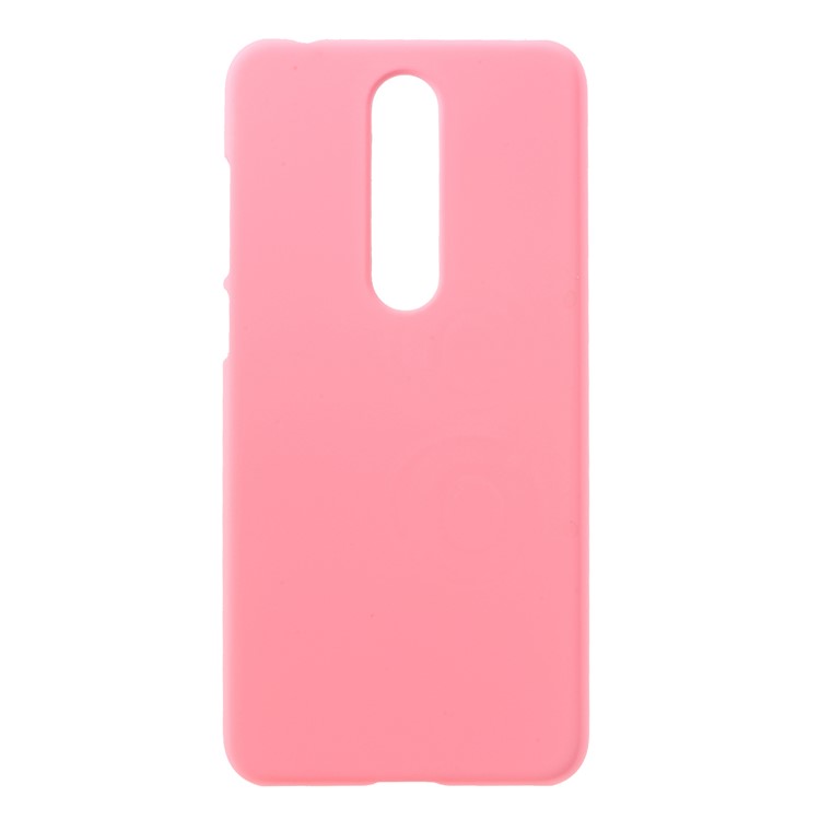 Rubberized PC Shell for Nokia 5.1 Plus / X5 - Pink-1