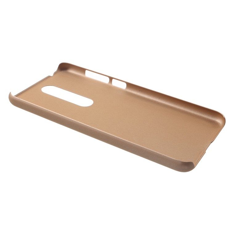Rubberized PC Mobile Phone Casing for Nokia 5.1 Plus / X5 - Gold-3