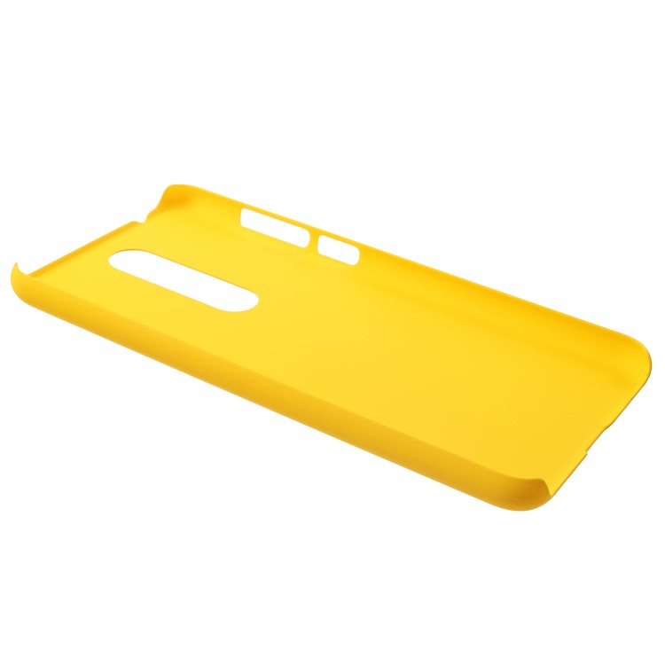 Rubberized PC Mobile Phone Cover for Nokia 5.1 Plus / X5 - Yellow-3