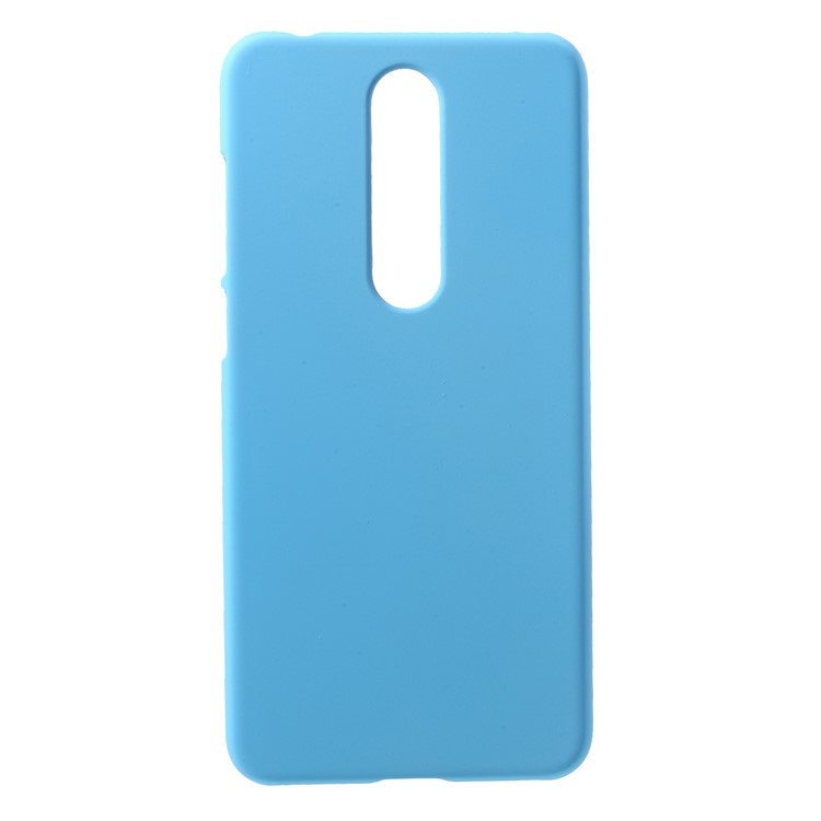 Rubberized PC Cell Phone Case Accessory for Nokia 5.1 Plus / X5 - Baby Blue-1