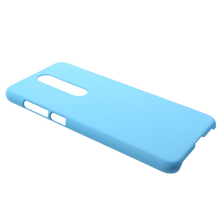 Rubberized PC Cell Phone Case Accessory for Nokia 5.1 Plus / X5 - Baby Blue-2