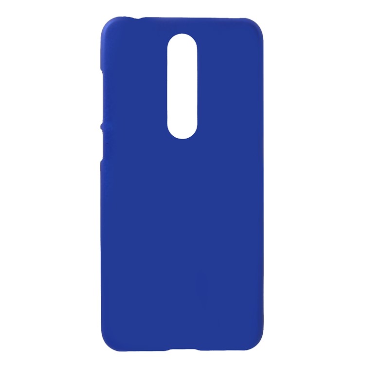 Rubberized PC Phone Cover for Nokia 5.1 Plus / X5 - Dark Blue-1