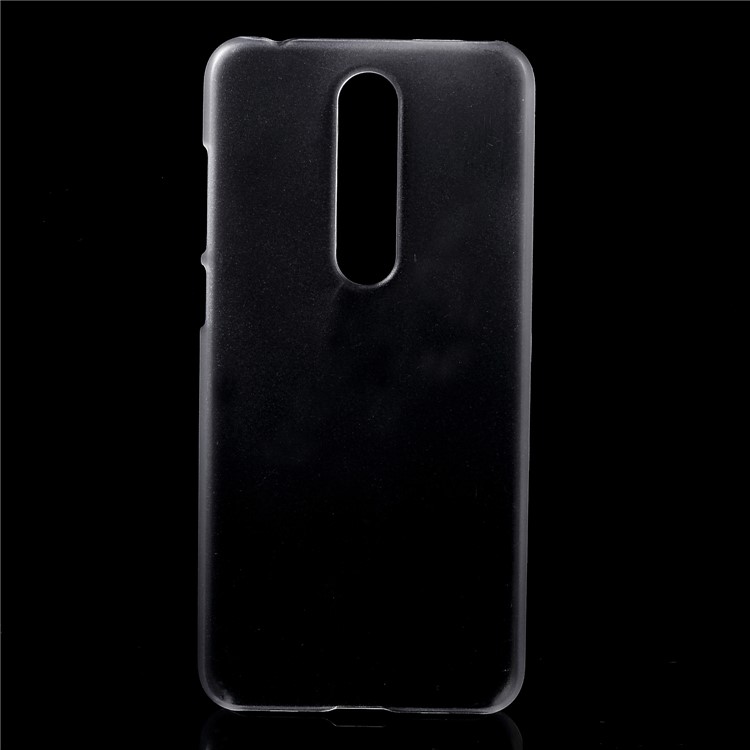 Rubberized PC Phone Case for Nokia 5.1 Plus / X5 - Transparent-1