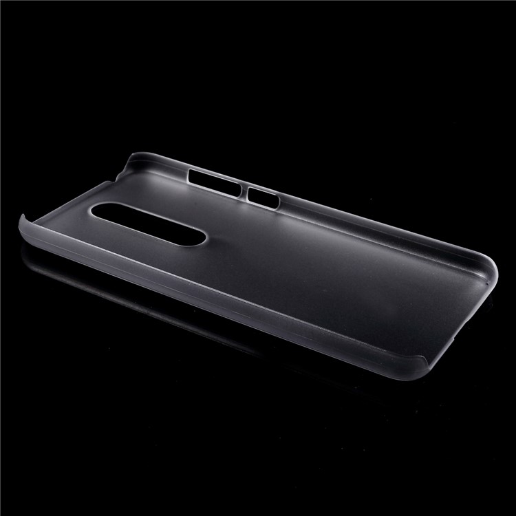 Rubberized PC Phone Case for Nokia 5.1 Plus / X5 - Transparent-3