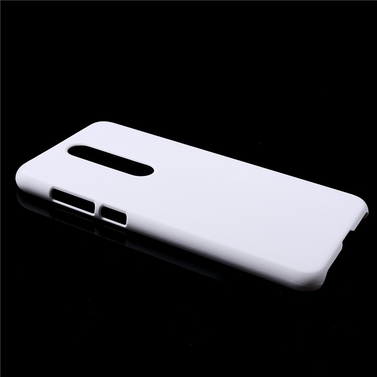 Rubberized PC Protection Cover Shell for Nokia 5.1 Plus / X5 - White-2
