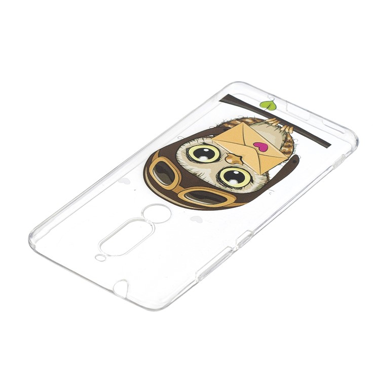 Pattern Printing TPU Case for Nokia 5.1 - Owl Pattern-4