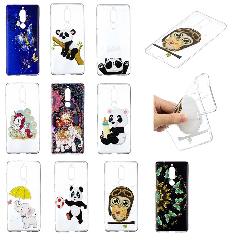 Pattern Printing TPU Case for Nokia 5.1 - Owl Pattern-6