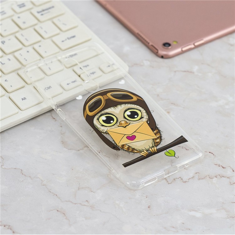 Pattern Printing TPU Case for Nokia 5.1 - Owl Pattern-7