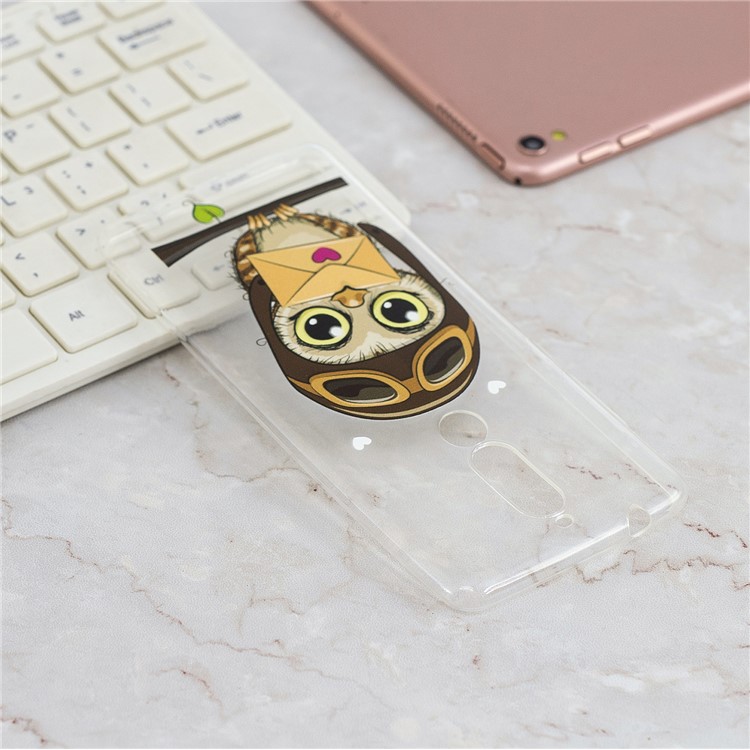 Pattern Printing TPU Case for Nokia 5.1 - Owl Pattern-8