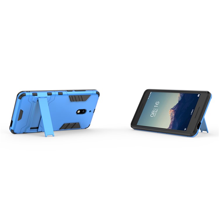 Cool Guard Plastic TPU Hybrid Cover with Kickstand for Nokia 2.1 - Baby Blue-5