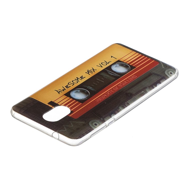 Pattern Printing TPU Case Shell for Nokia 3.1 - Cassette Tape-3
