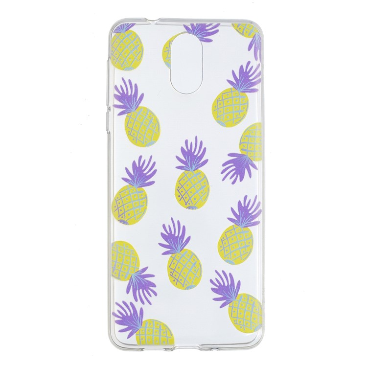Pattern Printing TPU Protection Case for Nokia 3.1 - Pineapple-1
