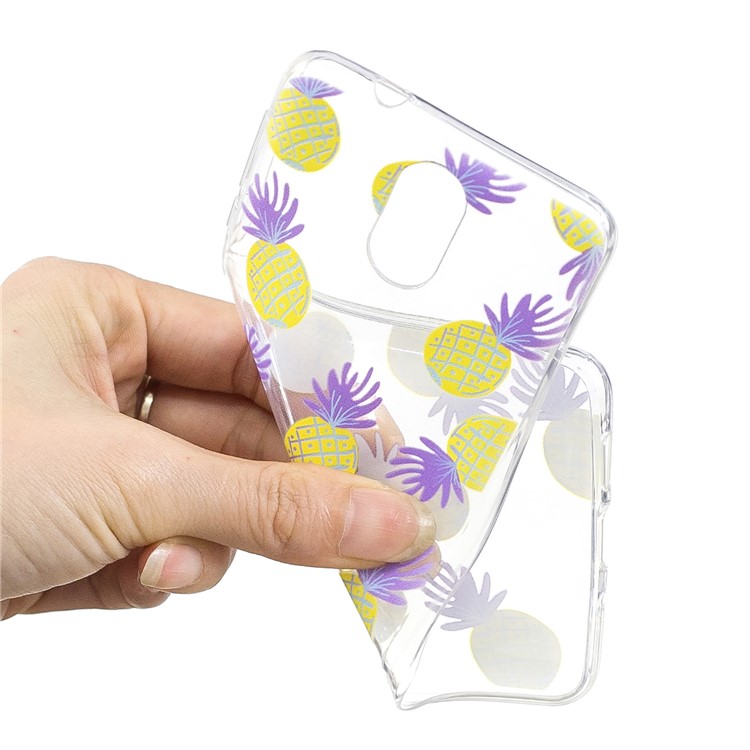Pattern Printing TPU Protection Case for Nokia 3.1 - Pineapple-4