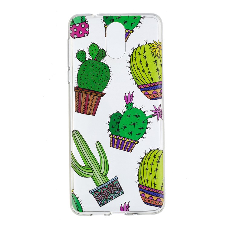 Pattern Printing TPU Cover Shell Case for Nokia 3.1 - Cactus-1