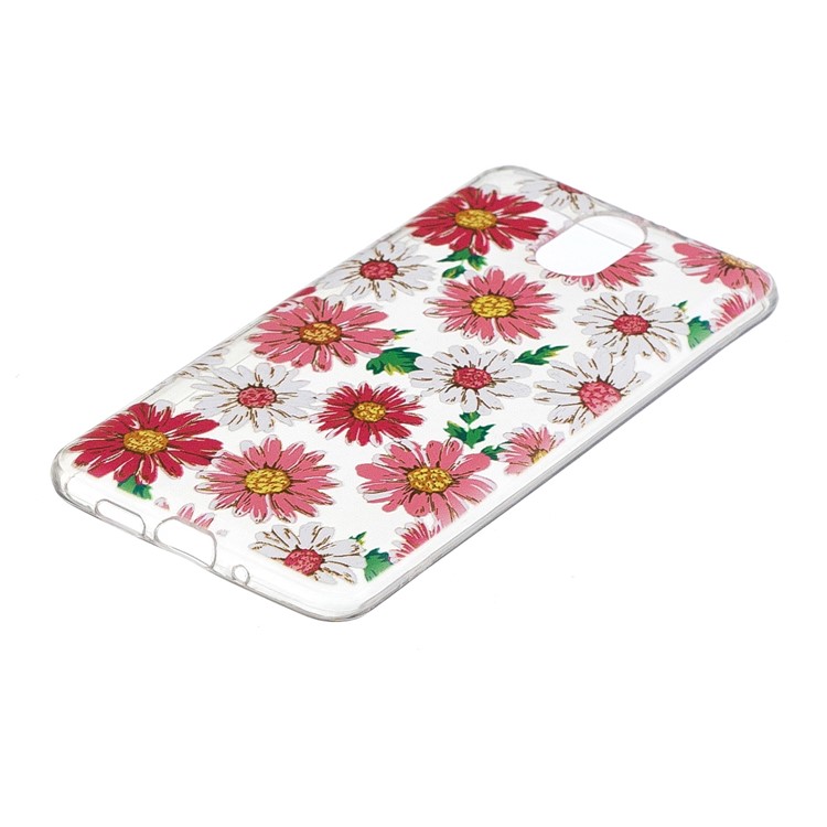 Pattern Printing TPU Phone Cover Case for Nokia 3.1 - Daisy Flower-2