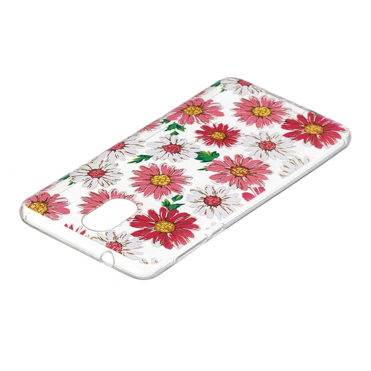 Pattern Printing TPU Phone Cover Case for Nokia 3.1 - Daisy Flower-3