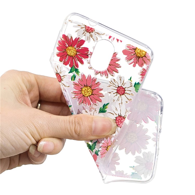 Pattern Printing TPU Phone Cover Case for Nokia 3.1 - Daisy Flower-4