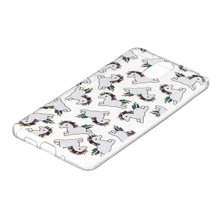 Pattern Printing TPU Phone Shell for Nokia 3.1 - Adorable Unicorns-2