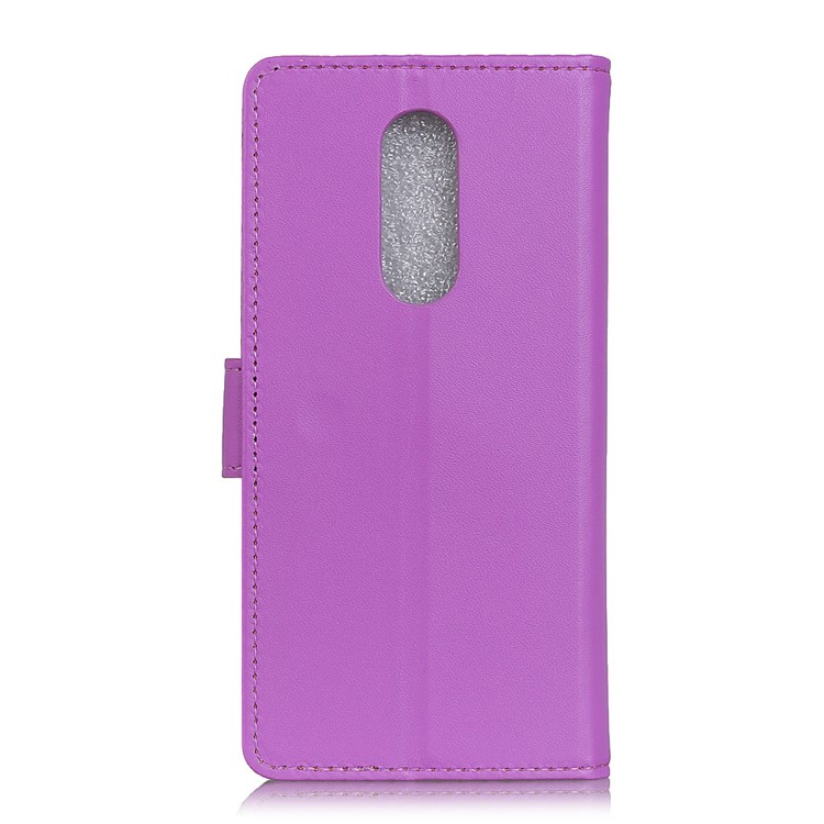 PU Leather Card Slots Cell Phone Cover for Nokia 7.1 - Purple-3