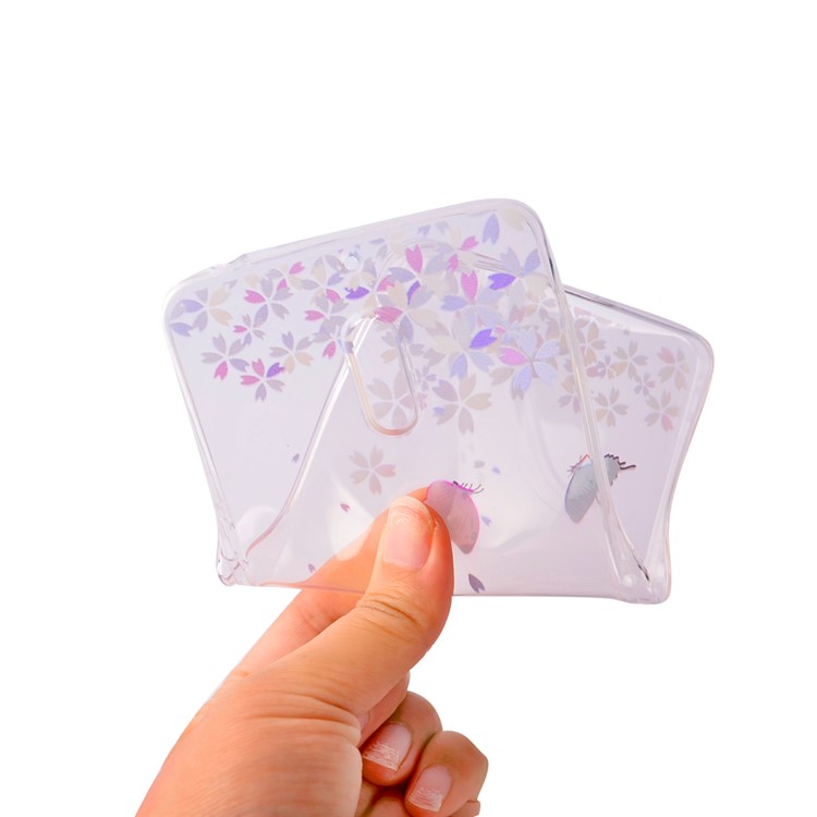 Pattern Printing TPU Case Accessory for Nokia 6 - Butterflies and Flowers-5