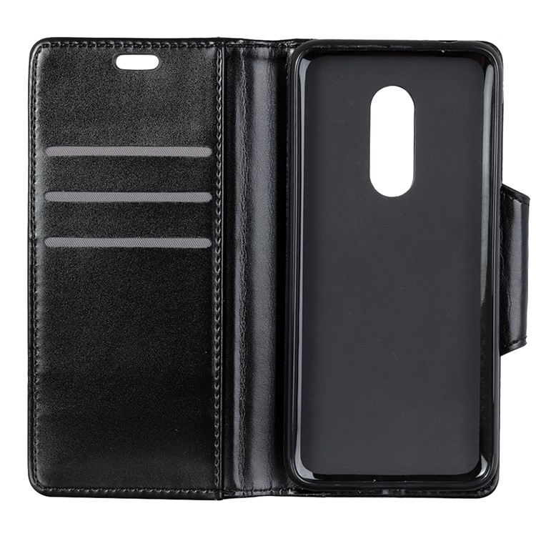 PU Leather Case for Nokia 7.1 3 Card Slots All Round Protection Leather Case - Black-4