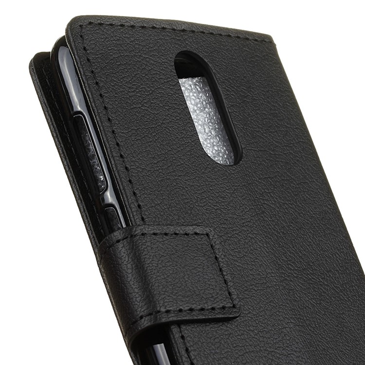 Flip PU Leather Wallet Phone Case with Stand for Nokia 7.1 plus / Nokia X7 - Black-5