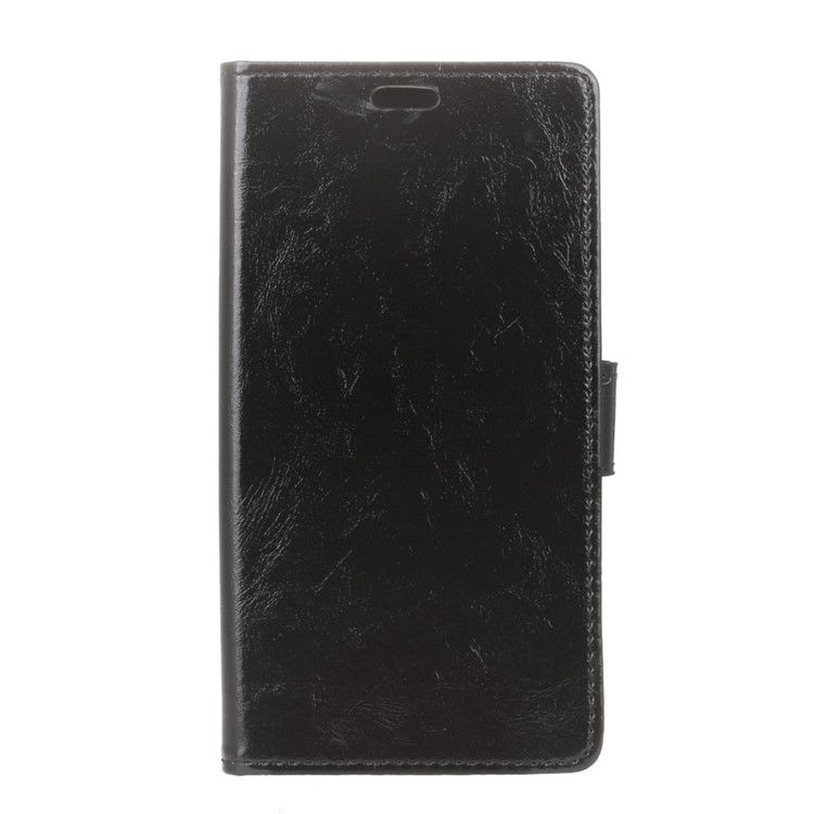 Crazy Horse Wallet Leather Stand Case for Nokia 3.1 Plus - Black-1