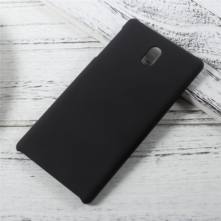 Rubberized Hard PC Case for Nokia 3 - Black-1