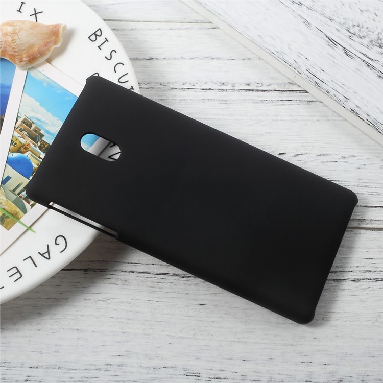 Rubberized Hard PC Case for Nokia 3 - Black-3