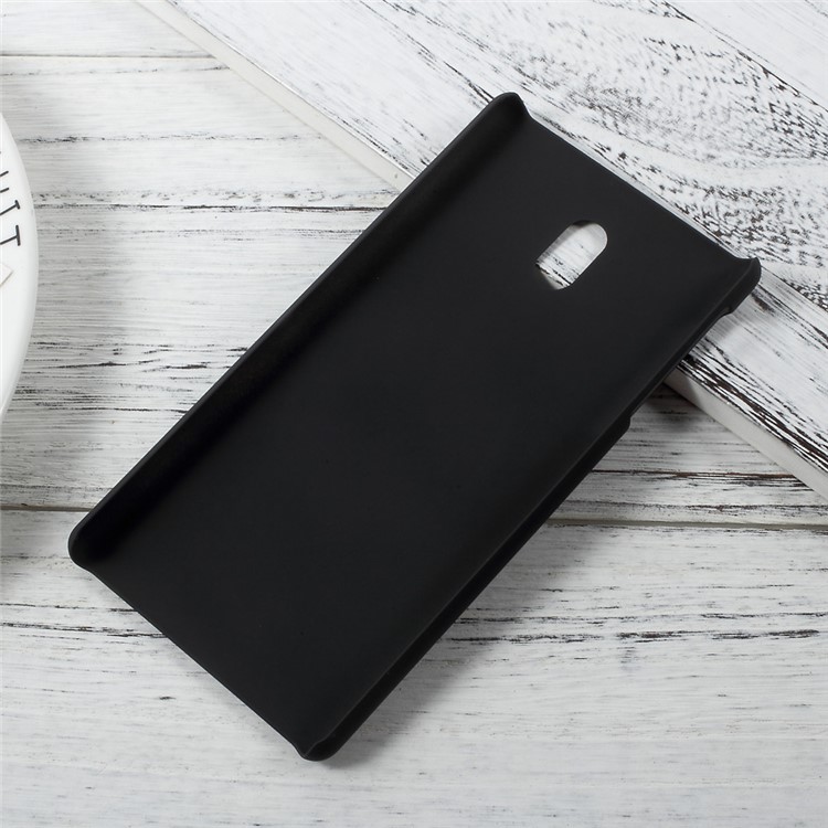 Rubberized Hard PC Case for Nokia 3 - Black-4