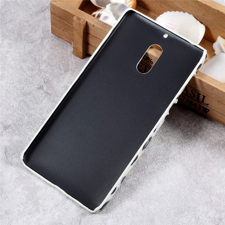 Leather Coated PC Protective Phone Case for Nokia 6 - Leopard Skin-2