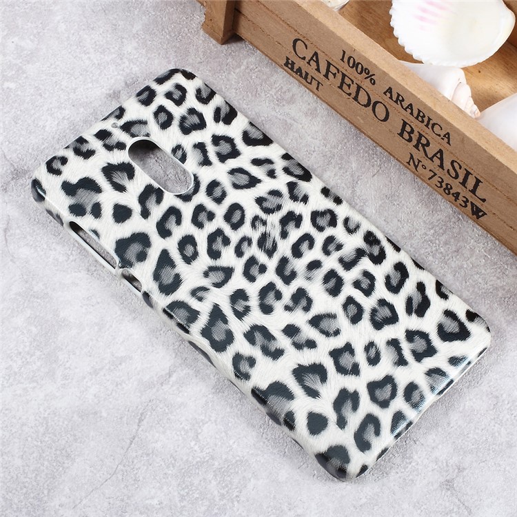 Leather Coated PC Protective Phone Case for Nokia 6 - Leopard Skin-3