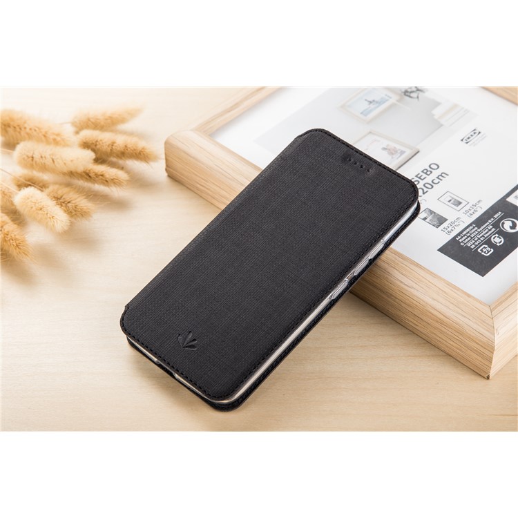 VILI DMX for Nokia 8.1 / X7 Cross Texture Leather Card Holder Case - Black-6