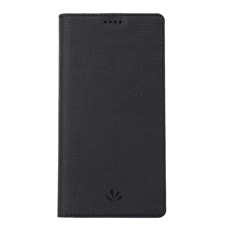 VILI DMX for Nokia 5.1 Plus / X5 (China) Cross Texture Auto-absorbed Card Holder Leather Case - Black-2