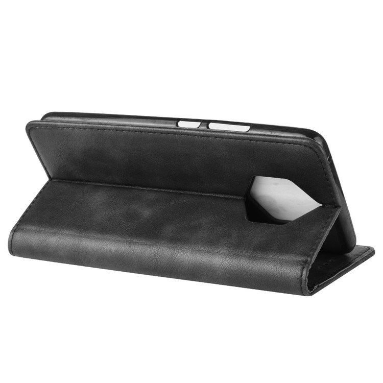 Vintage Style PU Leather Wallet Phone Case for Nokia 9 PureView - Black-4