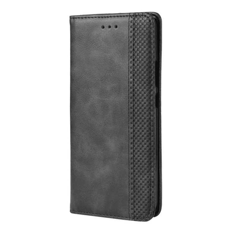 Vintage Style PU Leather Wallet Phone Case for Nokia 9 PureView - Black-6