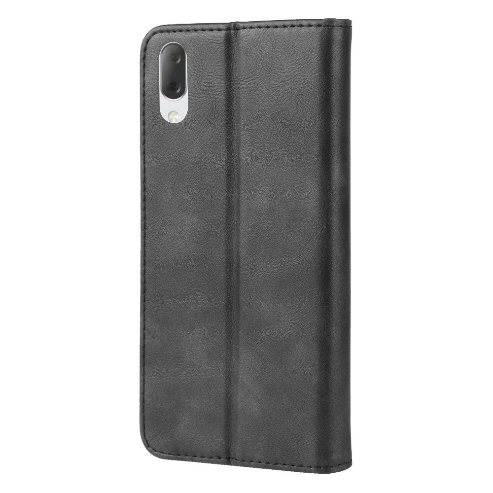 Vintage Style PU Leather Wallet Phone Case for Sony Xperia L3 - Black-5