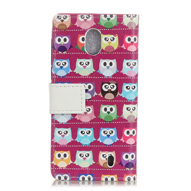 Pattern Printing PU Leather Wallet Stand Shell for Nokia 1 Plus - Owls-2