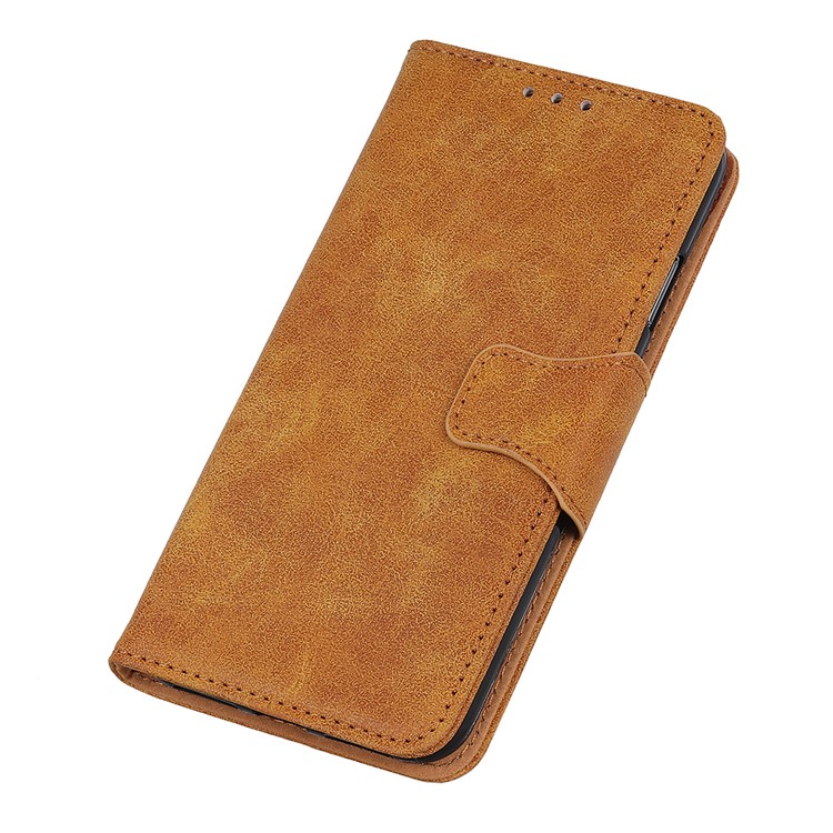 Vintage Style Wallet Stand Split Leather Phone Case for Nokia 4.2 - Brown-6