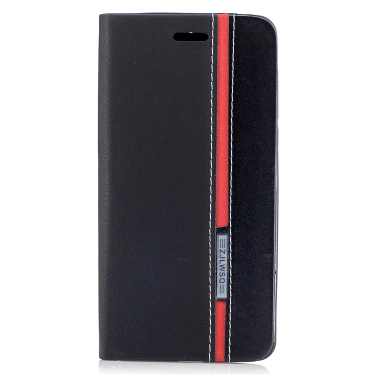 Assorted Color Leather Card Slot Phone Case for Nokia 6 - Black-1