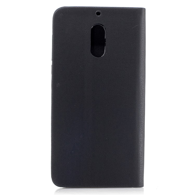 Assorted Color Leather Card Slot Phone Case for Nokia 6 - Black-2