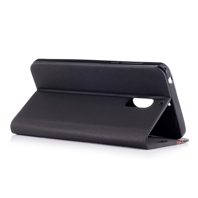 Assorted Color Leather Card Slot Phone Case for Nokia 6 - Black-3